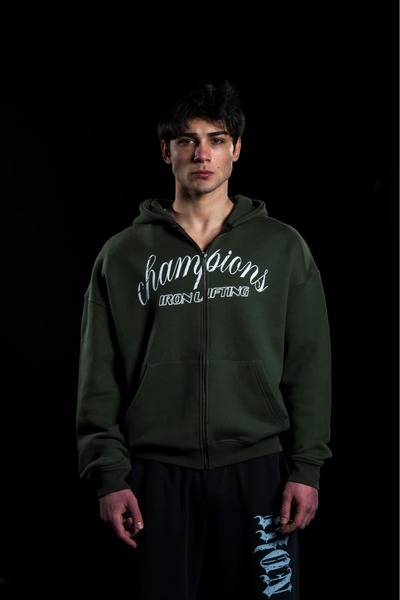 iac iron athletics club Champion's Zip Hoodie