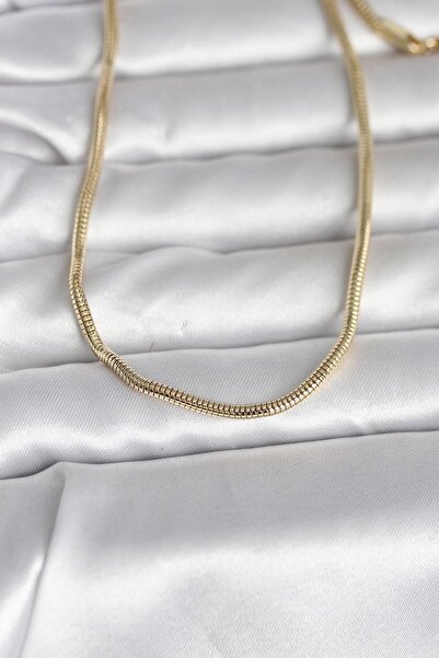 Twin Store Cm 1 Gold Rk Snake Chain Model 60 cm Women's Necklace