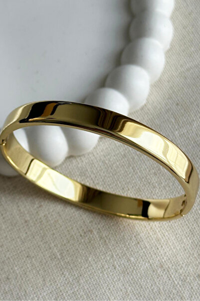 Modacaprea Xuping 14K Tekli Kalın Bilezik Kelepçe Bileklik – 6cm Çap 18 cm | ...