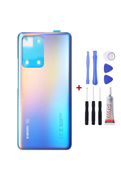 Yedcom Xiaomi Mi 11T Mavi Arka Kapak Arka Cam Pil Kapağı Tamir Setli