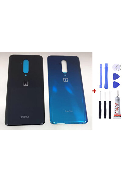Yedcom ONE PLUS 7 PRO Mavi Arka Kapak Arka Cam Pil Kapağı Tamir Setli