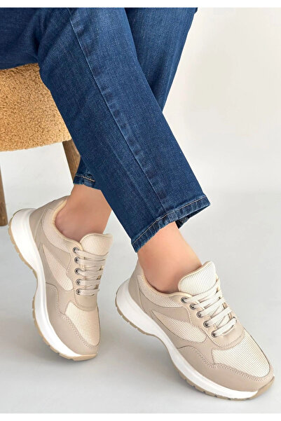 ALFA AKSESUAR 03 Slar Mink Skin Lace-Up Sports Shoes