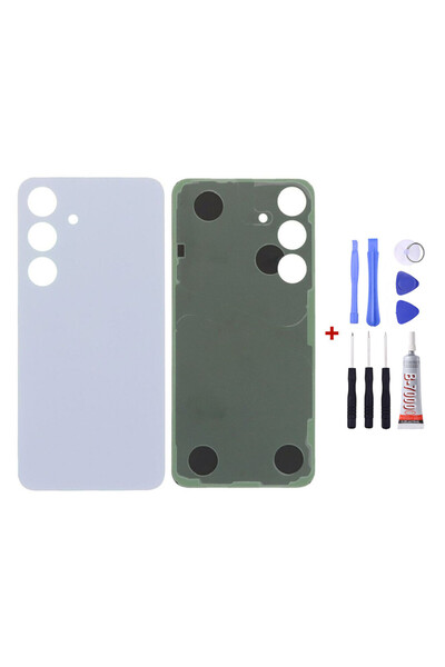 Yedcom Samsung S25 Plus Buz Mavisi Uyumlu Arka Kapak Arka Cam Pil Kapağı Tami...