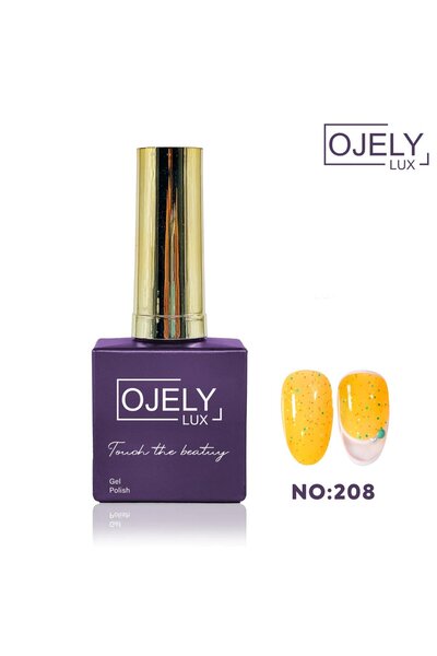 OJELY Lüx Kalıcı Oje 15 ML Confetti Seri NO. 208