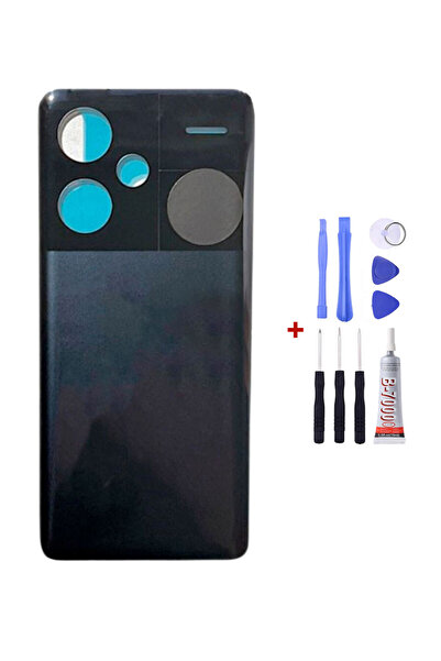 Yedcom Xiaomi Redmi Note 13 Pro Plus 5G Siyah Arka Kapak Arka Cam Pil Kapağı ...