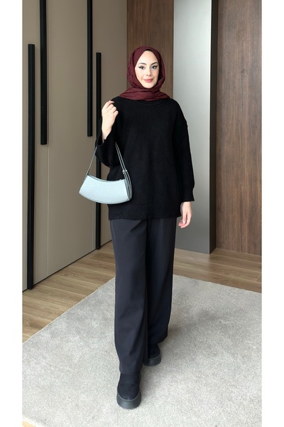 lurex moda Asel Oversize Knitwear Sweater