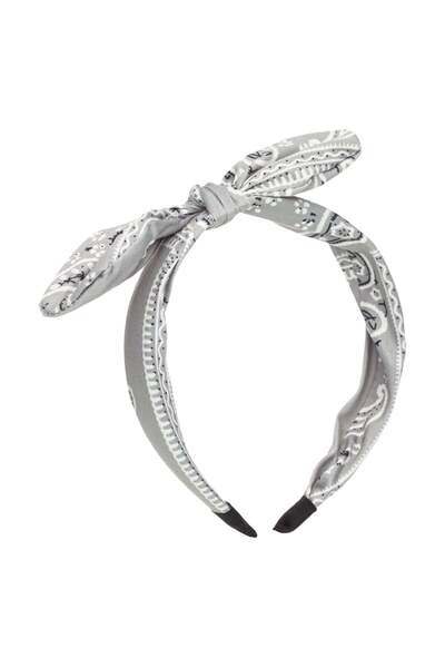 OEM Bentita pentru Par pentru Copii Gri Paisley cu Funda