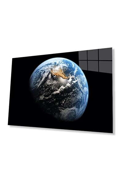 idealizbiz Harta lumii, tablou din sticlă durabilă de 4 mm, sticlă temperată,...