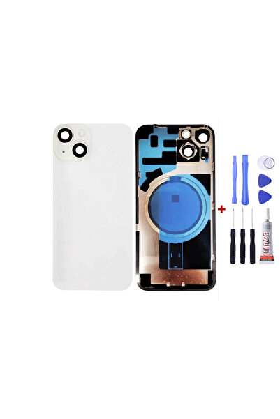 Yedcom Iphone 14 PLUS Beyaz Uyumlu Full Nfc ve Demirli Uyumlu Arka Kapak Arka...