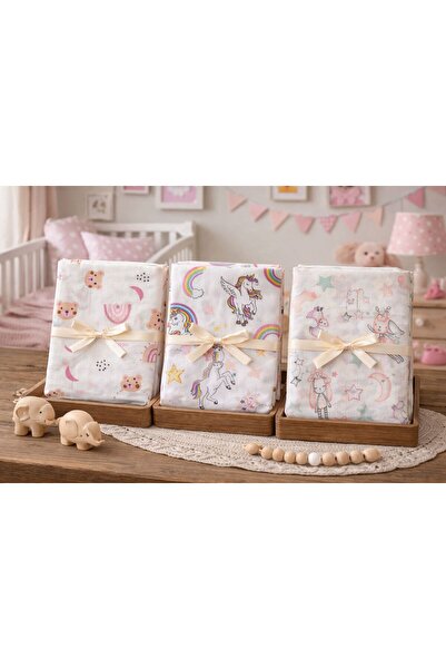 Pico Baby Multi-Purpose Muslin Blanket & Coverlet / Set of 3 / 100% Cotton / ...