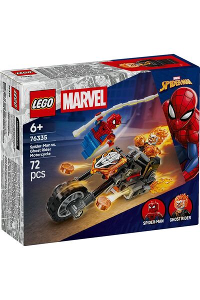 Evelise LEGO MARVEL OMUL PAIANJEN VS CALARETUL FANTOMA PE MOTOCICLETA 76335