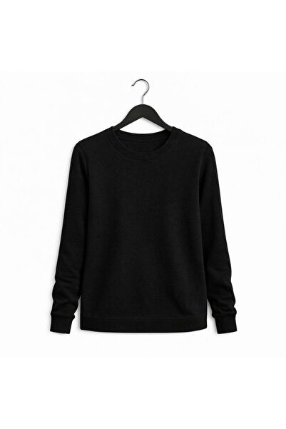 CRALİCHE Women's Crew Neck Knitwear Sweater-Straight Cut Stylish Sweater-Thin...