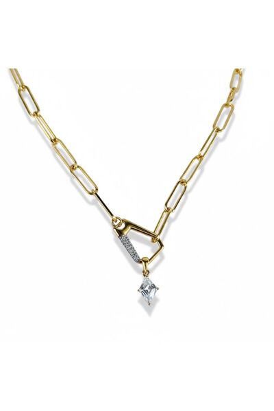 rosen accessories VİP Taşlı 14k Kolye