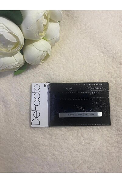 DeFacto Kadın Suni Deri VORNEX Siyah Kartlık