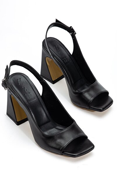 Hayalimdeki Ayakkabı Γυναικεία Μαύρα Δερμάτινα Παπούτσια Ειδικού Σχεδιασμού μ...