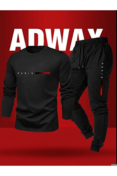 SILATU Paris Printed Black Track Suit