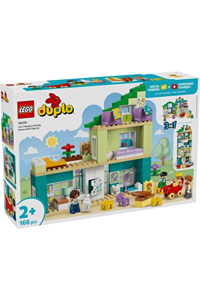 Evelise LEGO DUPLO CASA MODERNA DE FAMILIE 3 IN 1 CU FIGURINE 10470