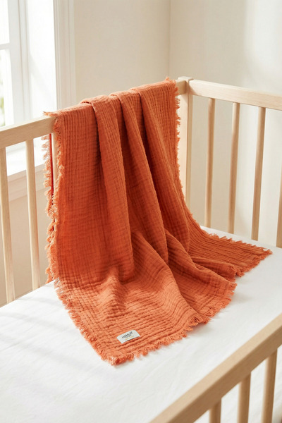 HAMUR Muslin Baby Blanket Cotton 85X100 cm Newborn Baby Stroller Cover Swaddl...