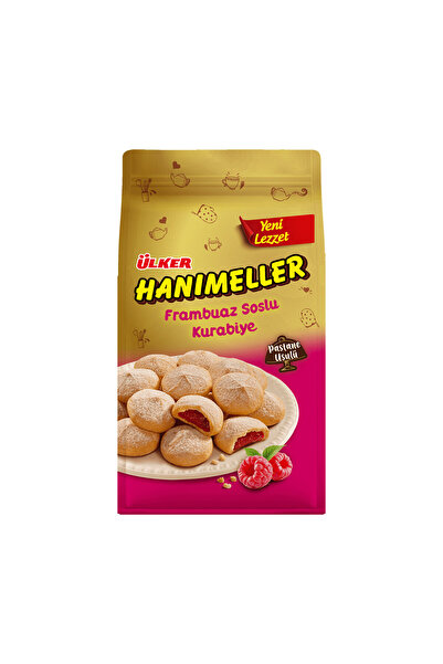 Ülker HANIMELLER Frambuaz Soslu Kurabiye - 150 gram - 12 Adet