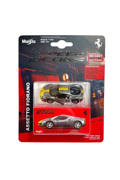 Evelise ΕΙΚΟΝΙΔΙΑ ΤΑΧΥΤΗΤΑΣ ΜΕΤΑΛΛΙΚΟΥ ΑΥΤΟΚΙΝΗΤΟΥ MAISTO 296 GTB ASSETTO FIO...