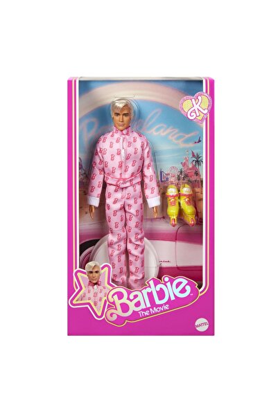 mattel Κούκλα Κεν από την ταινία Barbie με πατίνια και ροζ ρούχα