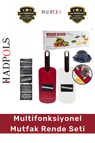 HadPols #MutfakRendesi 5 Farklı Başlıklı Paslanmaz Çelik Multifonksiyonel Mut...