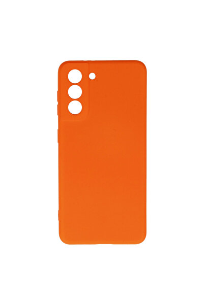 eco port Samsung Galaxy S21 Case Nano Inside Velvet Silicone - Orange