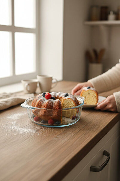 Paşabahçe Borcam Cam Fırın Kabı Küçük Boy - Kek, Tatlı ve Fırın Yemekleri İçi...
