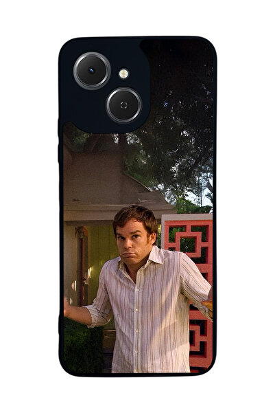 TECNO Spark 40C Uyumlu Dexter Morgan Tasarımlı Glossy Mat Siyah Silikon Telef...