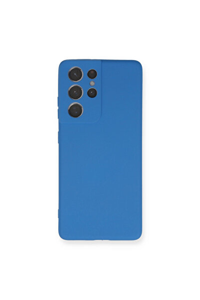 eco port Samsung Galaxy S21 Ultra Case Nano Velvet Silicone Inside - Blue