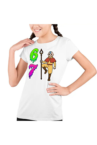 OEM Tricou Copii Fete Avatar Six Seven Last Airbender 67 Calugar Shaolin