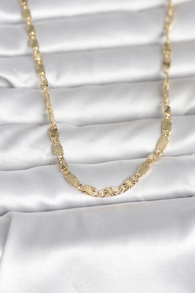 shopwave KRM CM 14K Gold Renk Lazer Model 45 cm Kadın Kolye KRM