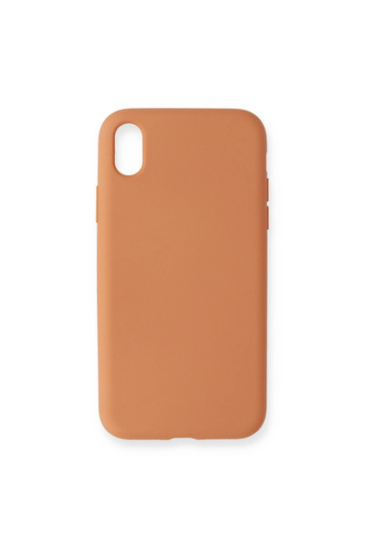 eco port iPhone Xr Case Nano Velvet Silicone Inside - Orange