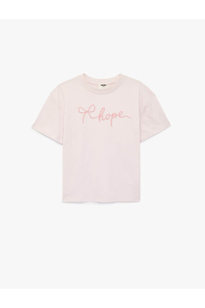 Koton Traka Vezena Roza devojčica T-shirt 6SKG10054AK