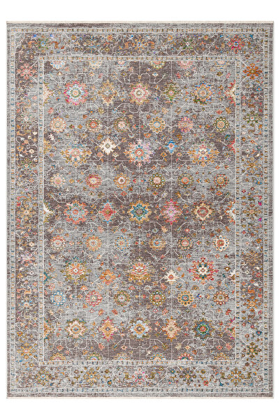 Eko Halı SOFIA SOF 04 MULTY Renkli El Dokuma Uşak Halı Desenlerine Sahip Maki...