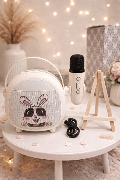crownwel CROWNWELL Çocuklara Özel Retro Tasarımlı Bluetooth Karaoke Mikrofon ...