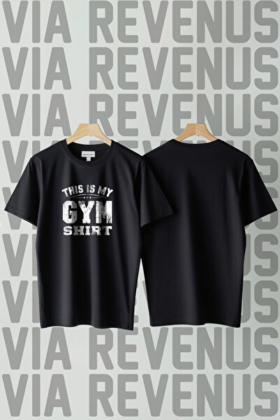 Vordevia My Gym Shirt Printed Crew Neck Wide Fit Unisex Tshirt