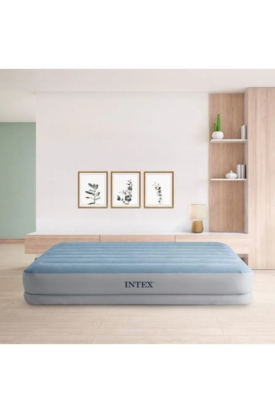 ELITECOMMERCEMARKET DURA-BEAM Plus Double Inflatable Mattress with Built-in P...