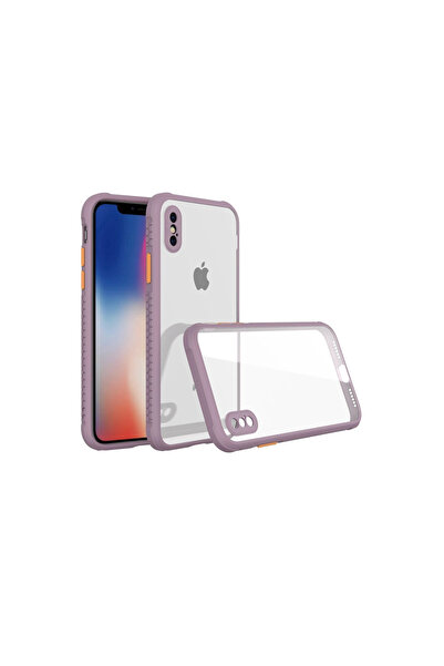eco port iPhone XS Max Case Miami Transparent Silicone - Light Purple