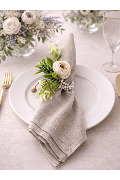 Şekerdavet Sofralarınıza Zarafet Katanacak El Emeği Dekoratif Peçete Halkası ...