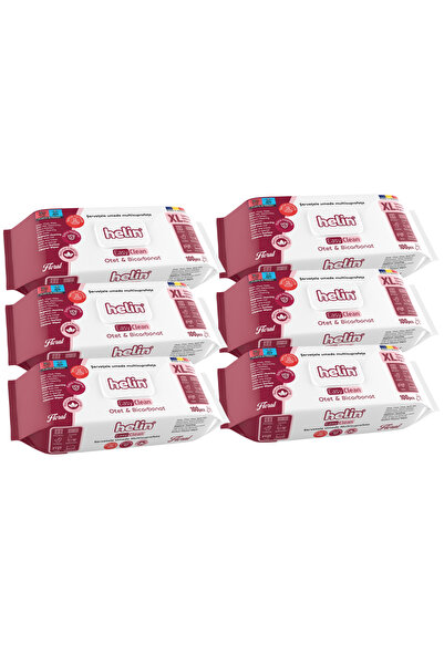 Helin SET 6XServetele Umede FLORALE Multisuprafete ,Otet si bicarbonat, fara ...