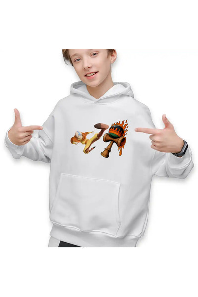 OEM Παιδικό Φούτερ με Κουκούλα Avatar Kendama Last Airbender για Αγόρια
