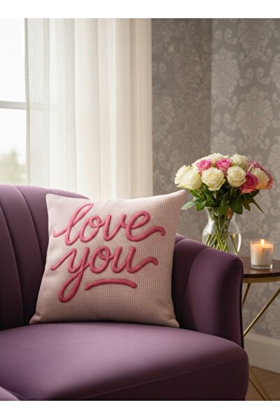 MİNOZA Digital Printed Valentine's Day Themed Decorative Throw Pillow Cover