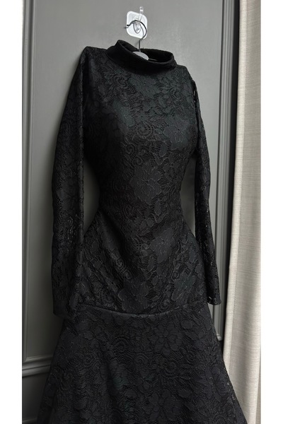 KATYA black evening dress