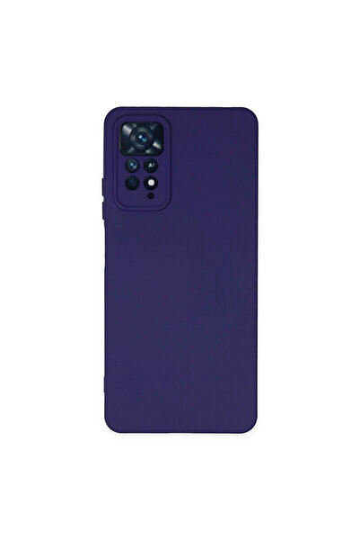 eco port حافظة ريدمي نوت 11 برو نانو من السيليكون المخملي - أرجواني