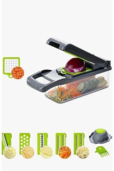 Primo Denx DX2025 15-in-1 Vegetable Slicer – Multifunctional Chopper with 8 S...