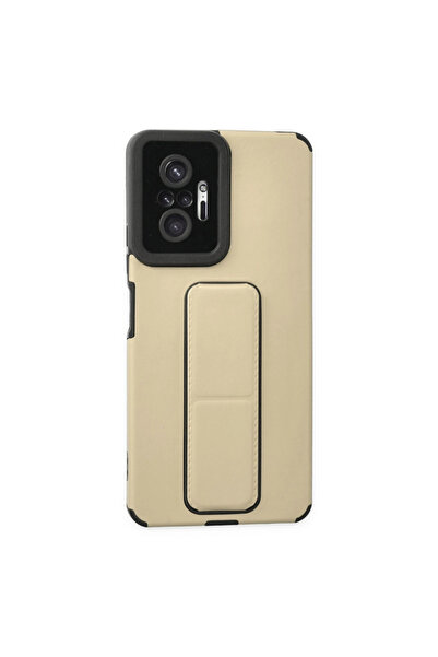 eco port Redmi Note 10 Pro Compatible Case with Mega Stand Silicone - Gold