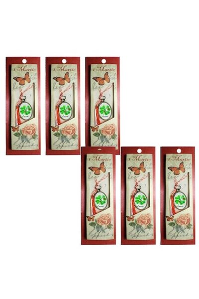 OEM Set of 6 four-leaf clover charms, lucky pendant