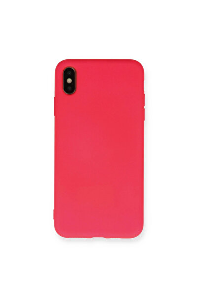 eco port iPhone XS Max Case Nano Velvet Silicone Inside - Dark Pink
