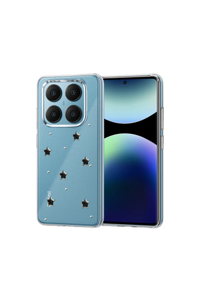 eco port غطاء مزخرف بتصميم فيونك لهاتف ريدمي نوت 14 برو 4G - النمط 4